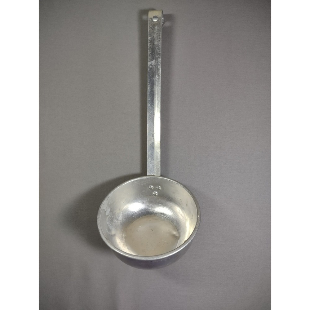 Vtg Water Dipper Ladle 13" Lightweight Aluminum Farm House Primitive